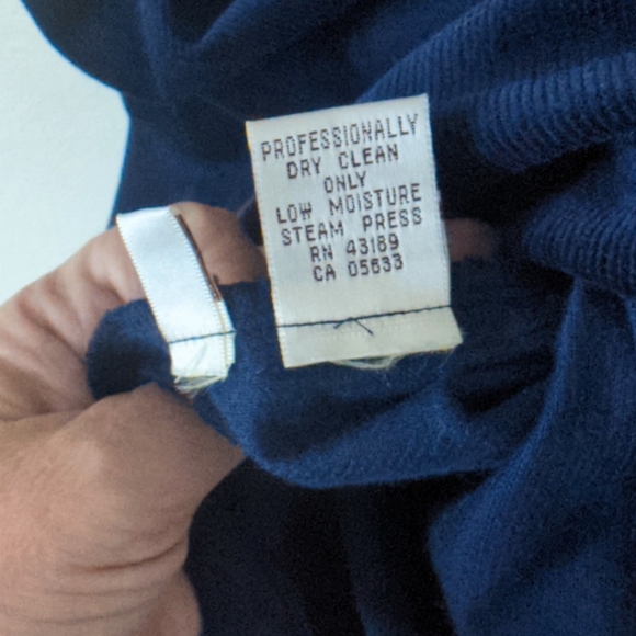 Vintage Susan Bristol Corduroy Dress, Navy Blue - Picture 8 of 9